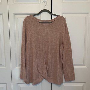 Torrid like new pink twist front top